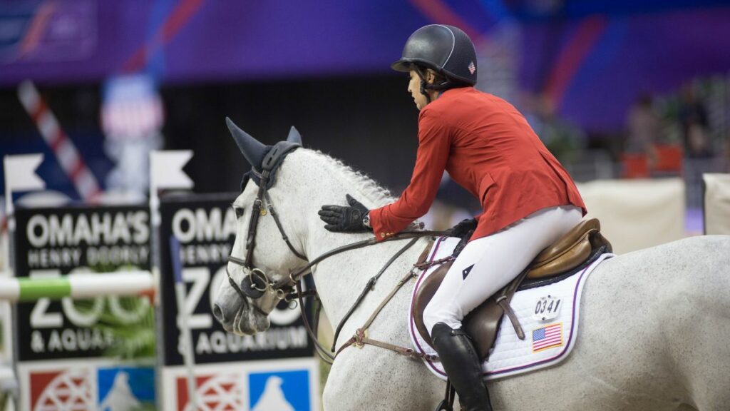 Laura Kraut at the FEI World Cup Finals Omaha 2023