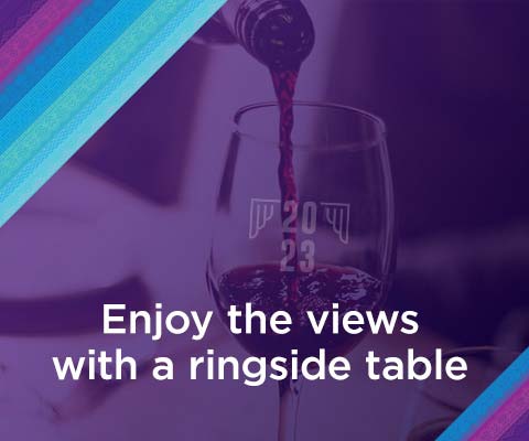 Enjoy the views with a ringside table.
